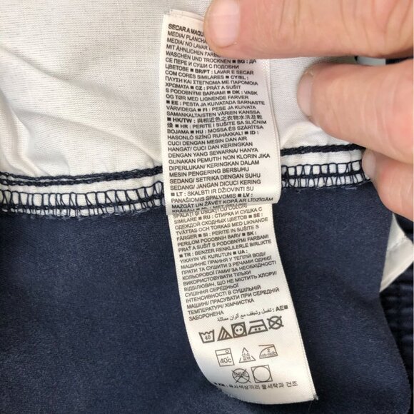 GAP Mens Essential Jogger Pants Large Casual Tapestry Navy Drawstring Pull On - Picture 10 of 16